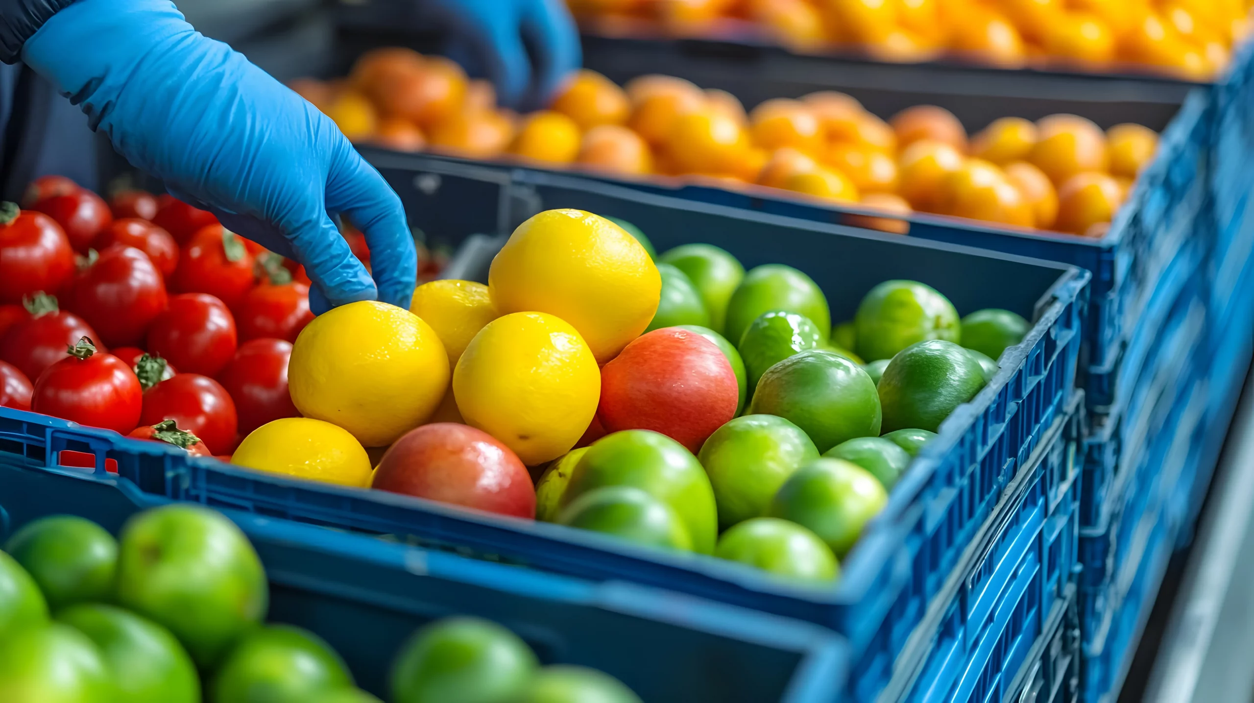 vecteezy workers sorting fresh fruits and vegetables in a production 71823902