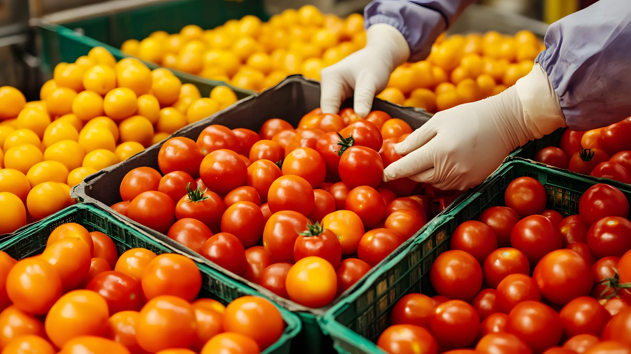 vecteezy workers sorting fresh produce in factory before canning and 71823885